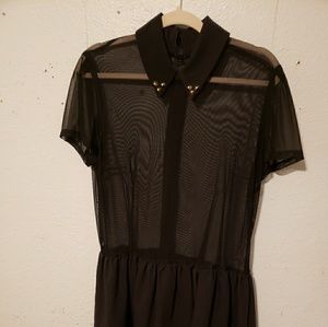 Deandri Mesh Top Dress